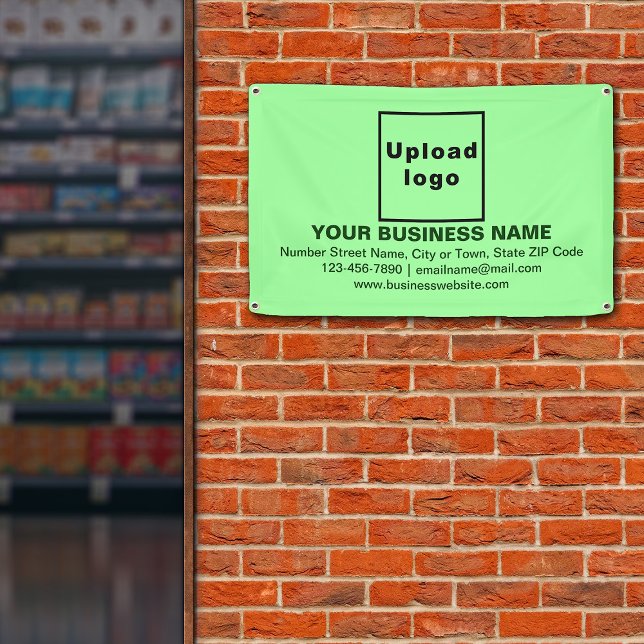 Light Green Centre-Aligned Business Banner (Creator Uploaded)