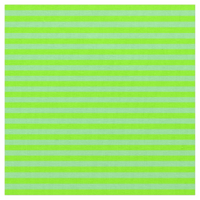 Light Green & Chartreuse Lined Pattern Fabric (Close Up)
