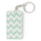 Light Green Chevron Acrylic Key Chain