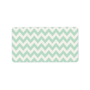 Light Green Chevron Address Labels