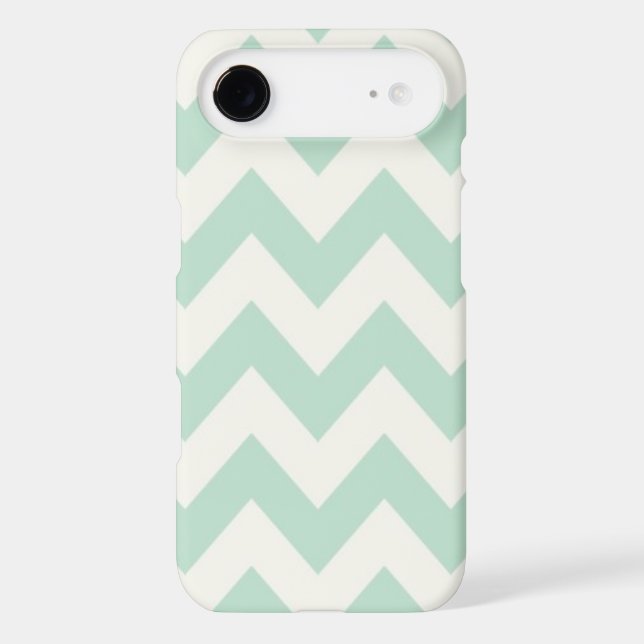 Light Green Chevron Case-Mate iPhone Case (Back)