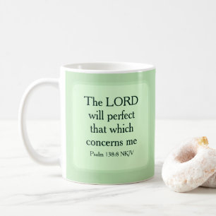 Light Green Christian Faith Bible Verse Scripture Coffee Mug