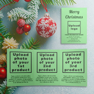 Light Green Christmas Business Trifold Card
