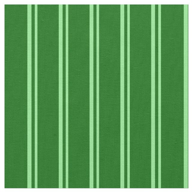 Light Green & Dark Green Lines Pattern Fabric (Close Up)