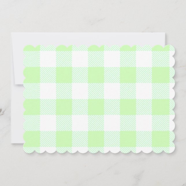 Light Green Gingham Check Pattern (Front)