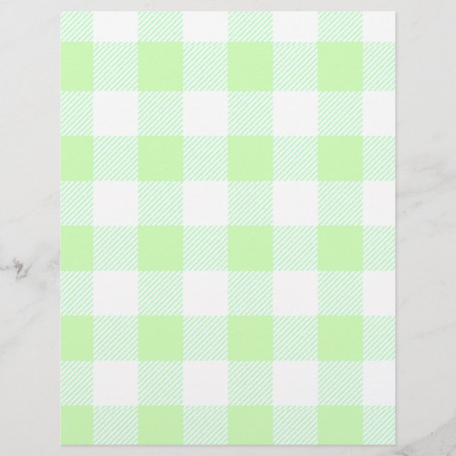 Light Green Gingham Check Pattern (Front)