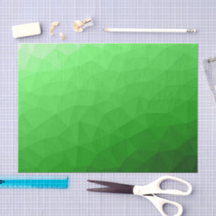 Light green gradient geometric mesh bright pattern tissue paper