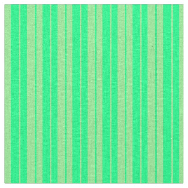 Light Green & Green Lined Pattern Fabric (Close Up)