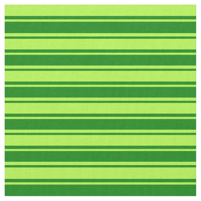 Light Green & Green Striped Pattern Fabric (Close Up)