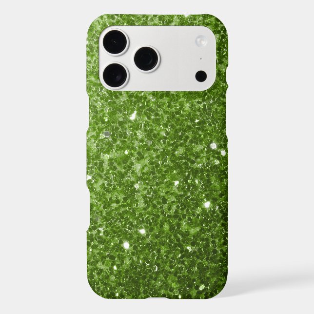 Light green greenery faux glitter sparkles (Back)