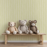 Light Green Hand-Drawn Herringbone Nursery