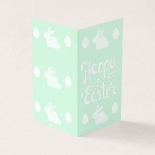 Light Green Happy Easter Pack of 25 Mini Cards