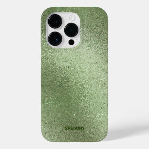 Light green iridescent shimmering background Case-Mate iPhone 14 pro case