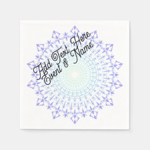 Light Green-Light Purple Diamond Edge Napkins