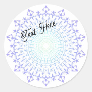 Light Green-Light Purple Diamond Edge Stickers