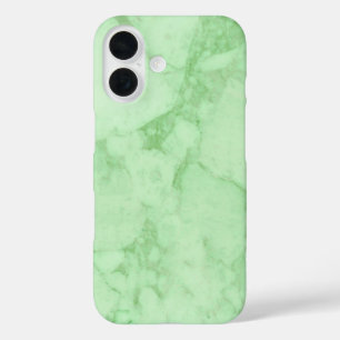 Light Green Marble iPhone 16 Case