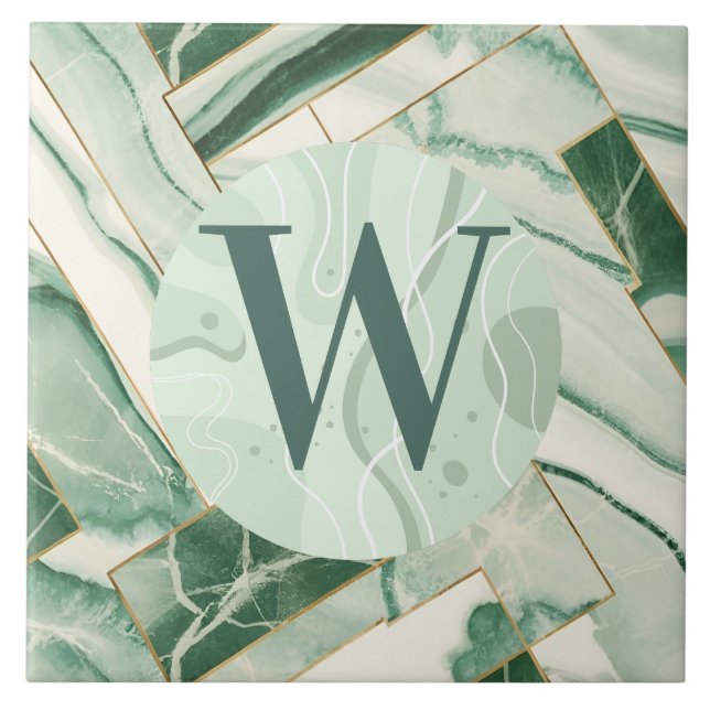 Light Green Marble Tile (Front)