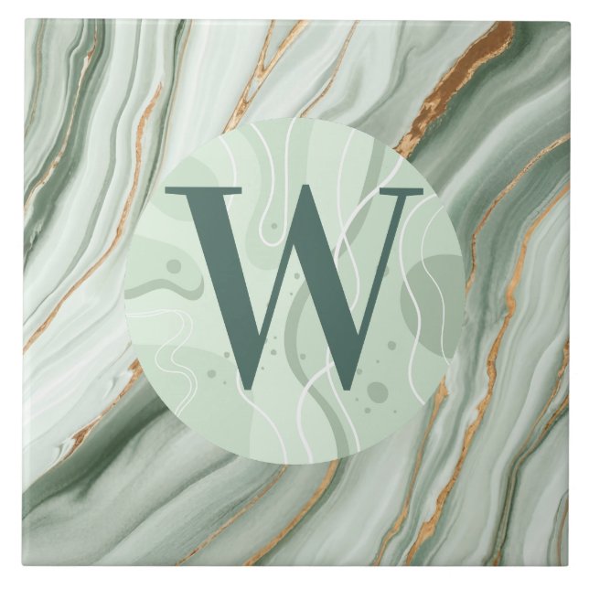 Light Green Marble Tile (Front)