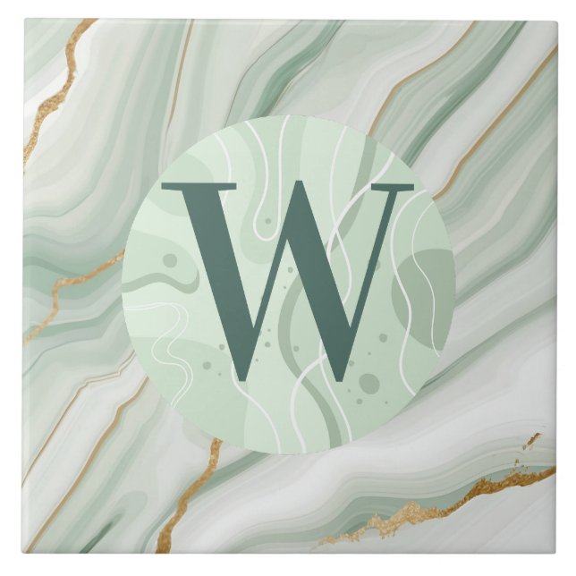 Light Green Marble Tile (Front)