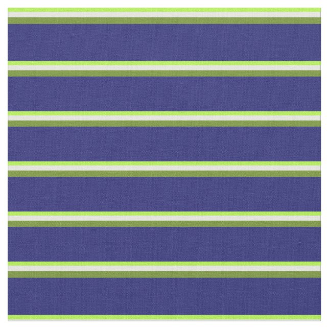 Light Green, Mint Cream, Green, and Midnight Blue Fabric (Close Up)
