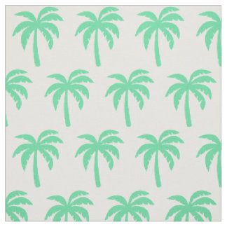 Light Green Palm Tree Fabric