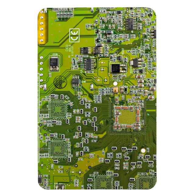 Light Green PCB Circuit Board Design for IT Pros Magnet (Vertical)