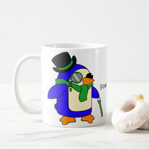 Light Green Penguins Coffee Mug