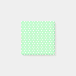 Light green Polka Dots Post-it Notes
