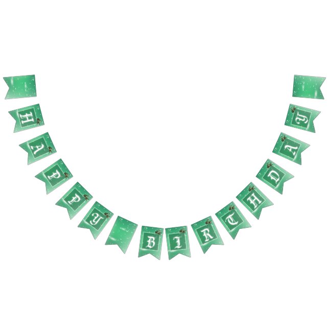 Light Green Princess Birthday Party Bunting (All)