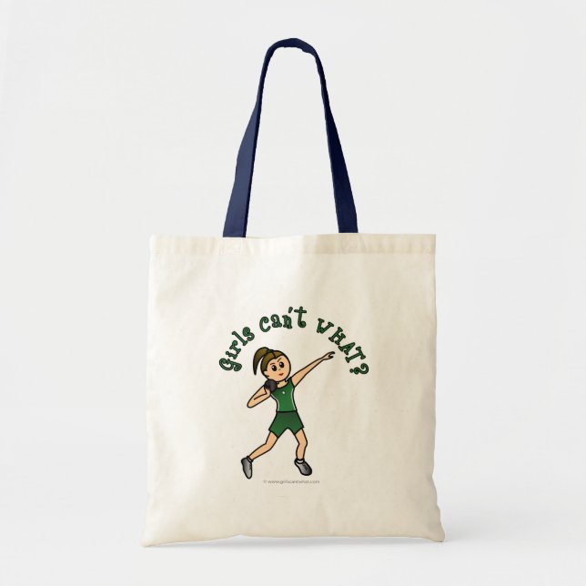 Light Green Shot Put Tote Bag (Front)