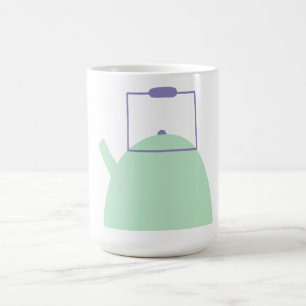 Light Green Tea Kettle Coffee Mug