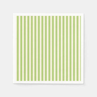  Light Green Vintage Ticking Stripe Farmhouse Napkin