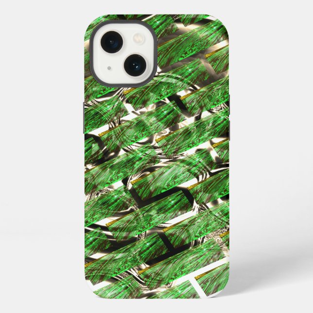 Light green wall effect and whitish bubbles? iPhone case (Back)