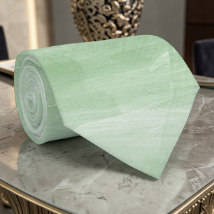 Light Green Watercolor Custom Necktie