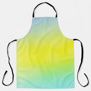 Light Green, Yellow abstract blurred background. C Apron
