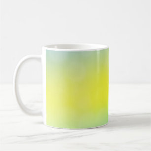 Light Green, Yellow abstract blurred background. C Coffee Mug