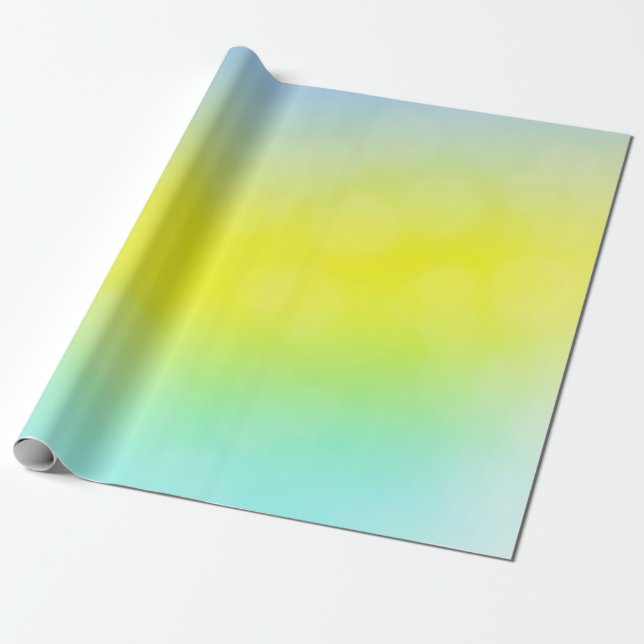 Light Green, Yellow abstract blurred background. C Wrapping Paper (Unrolled)