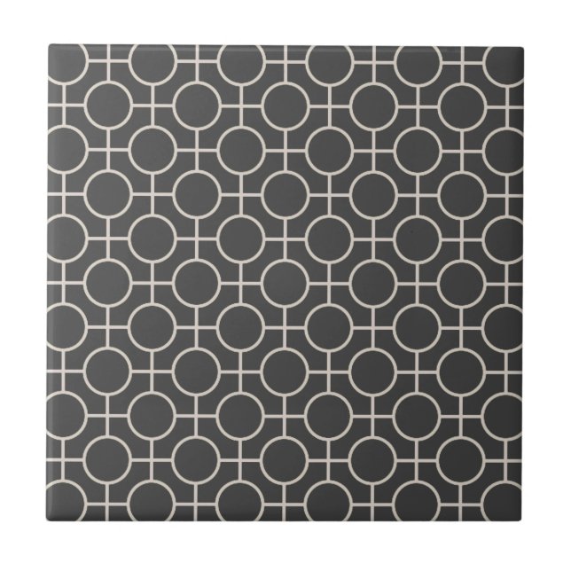 Light Grey Abstract Cool Pattern Modern  Ceramic Tile (Front)