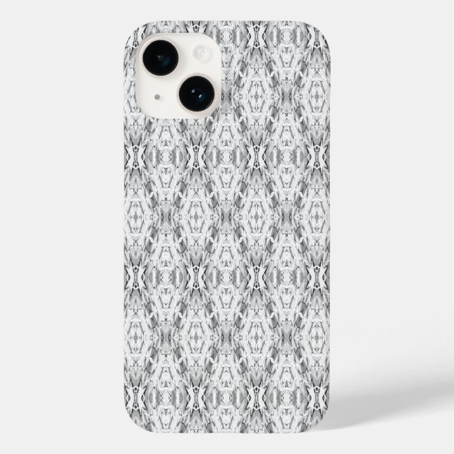 Light grey abstract geometry pattern Case-Mate iPhone case (Back)