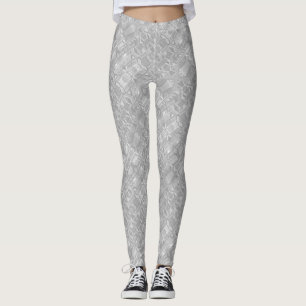 Light Grey Abstract Pattern Leggings