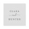 Light Grey and Charcoal Wedding Envelope Seals