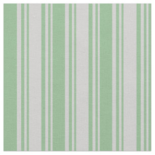 Light Grey and Dark Sea Green Coloured Stripes Fabric