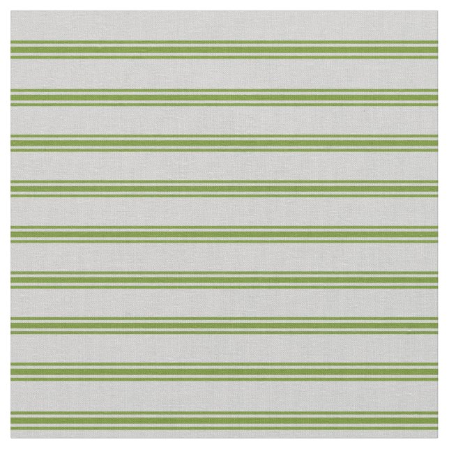Light Grey and Green Coloured Stripes Fabric (Close Up)