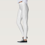 Light grey and white candy stripes leggings<br><div class="desc">Light grey and white candy stripes</div>