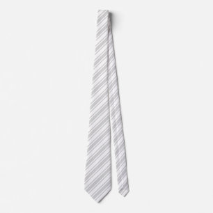 Light grey and white candy stripes tie