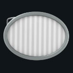 Light Grey and White Stripes Belt Buckle<br><div class="desc">The Light Grey & White stripes pattern is a pattern from the past, chraacterised by parallel Light Grey & White stripes of various widths that are repeated throughout the pattern. This pattern refers to the classic style and is chraacterised by subtlety and elegance. Light Grey & White colours are subdued,...</div>