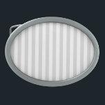 Light Grey and White Stripes Belt Buckle<br><div class="desc">The Light Grey & White stripes pattern is a pattern from the past, chraacterised by parallel Light Grey & White stripes of various widths that are repeated throughout the pattern. This pattern refers to the classic style and is chraacterised by subtlety and elegance. Light Grey & White colours are subdued,...</div>