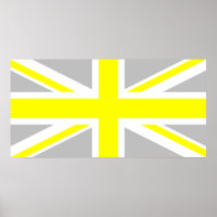 Light Grey and Yellow Union Jack