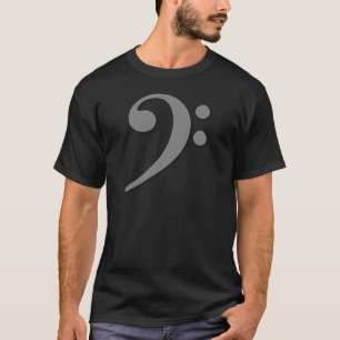 Light Grey Bass Clef T-Shirt