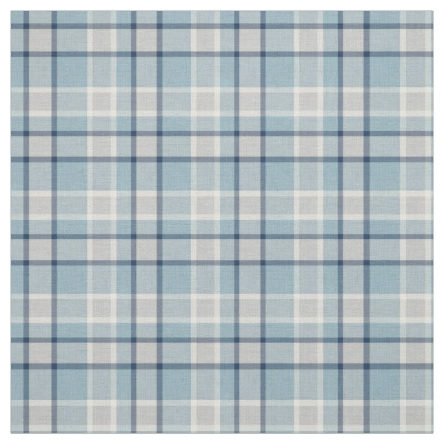 Light grey-blue textured chequered fabric (Swatch)
